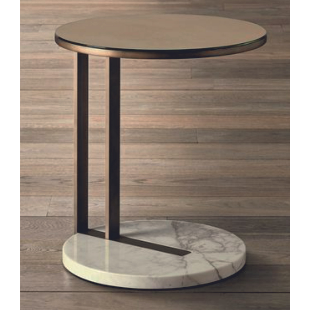 Parisian Pedestal Side Table